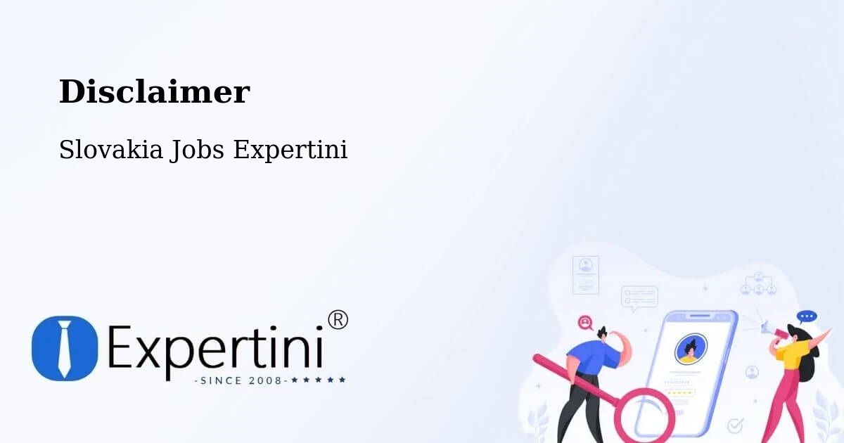 Disclaimer – Štúrovo - Slovakia Jobs Expertini
