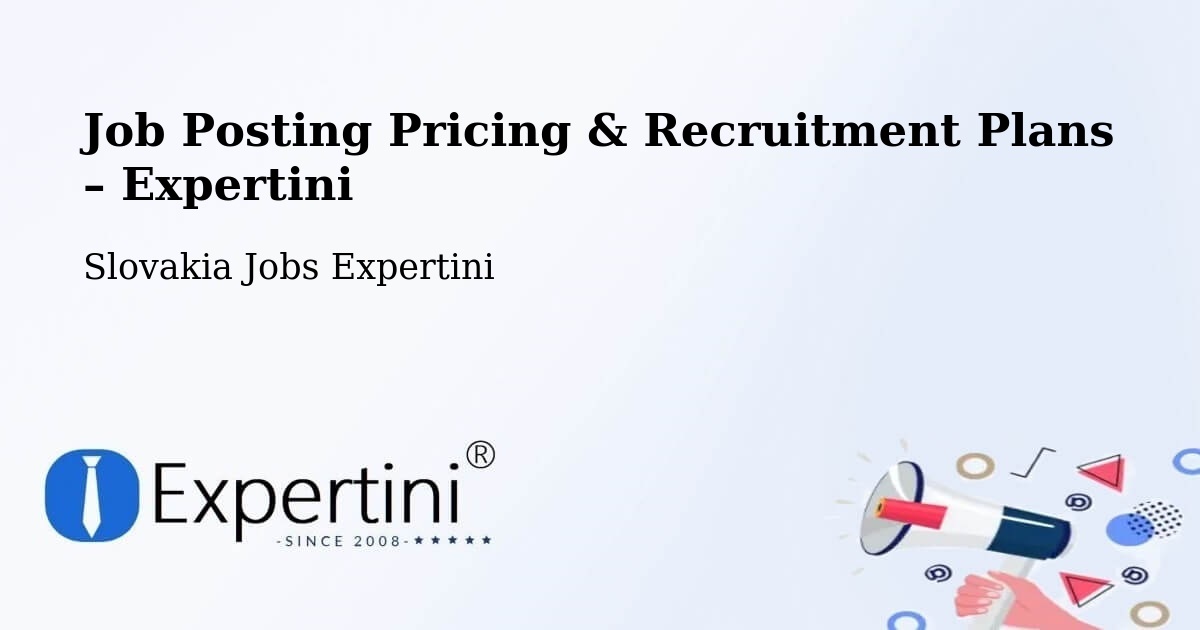 Job Posting Pricing & Recruitment Plans – Štúrovo - Štúrovo, Slovakia Jobs Expertini